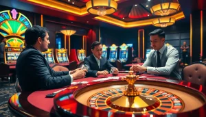 Experience thrilling gameplay at VUA99 with exciting casino tables and vibrant slot machines.