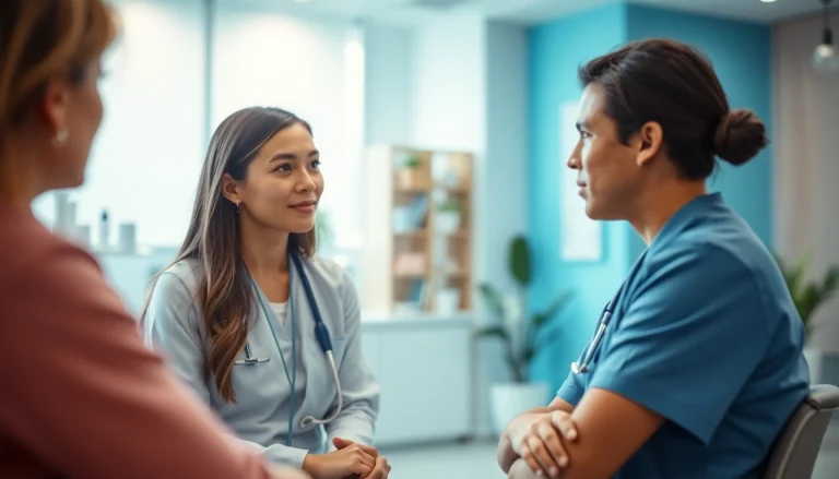 YourGP healthcare consultation with a provider, showcasing a compassionate interaction.