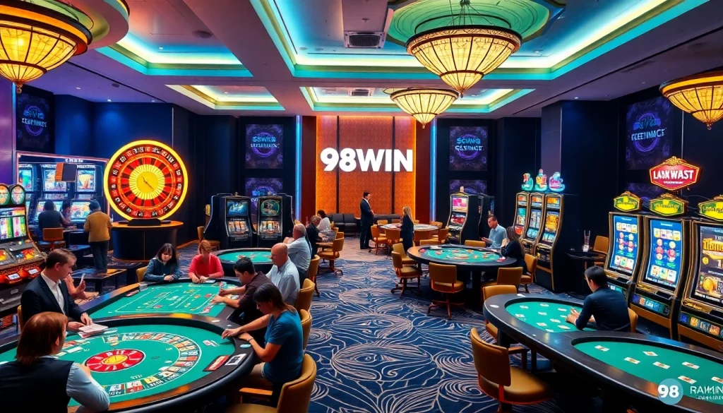 Experience the excitement at 98WIN with vibrant casino games and engaging players.