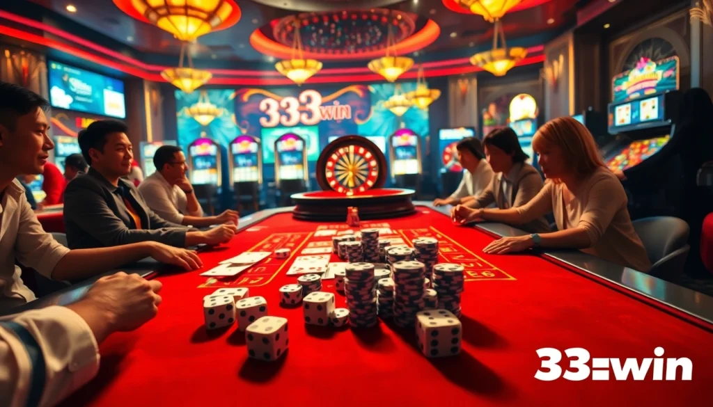 Experience the excitement of nhà cái 33win with immersive casino gaming visuals.