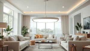 Verken prachtige led verlichting in een moderne woonruimte met sfeervolle verlichting.