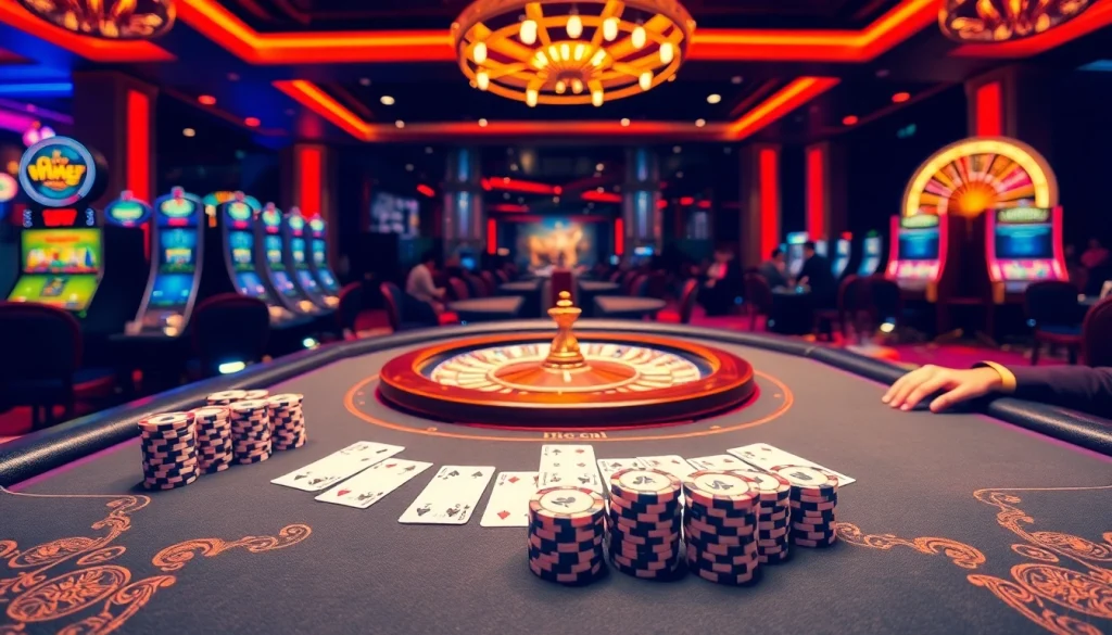 Engage in thrilling casino action at Nhà cái J88 with vibrant poker and roulette games.