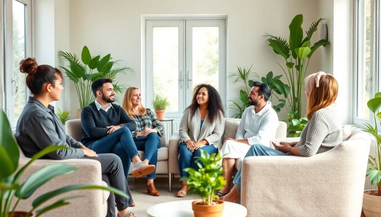 Enhancing mental health awareness during a group therapy session with compassionate participants.