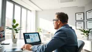 VCA kopen: Professional bespreekt online de aankoop van een VCA-certificaat in een helder kantoor