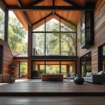 Elevate your living with Custom residential architecture services showcasing modern design and natural beauty.