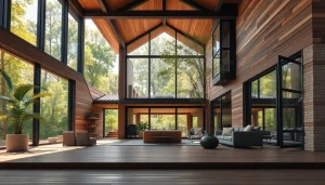 Elevate your living with Custom residential architecture services showcasing modern design and natural beauty.