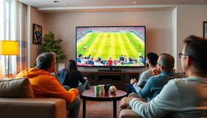 Exciting live sports experience with Toto Story community enjoying high-definition broadcasts.