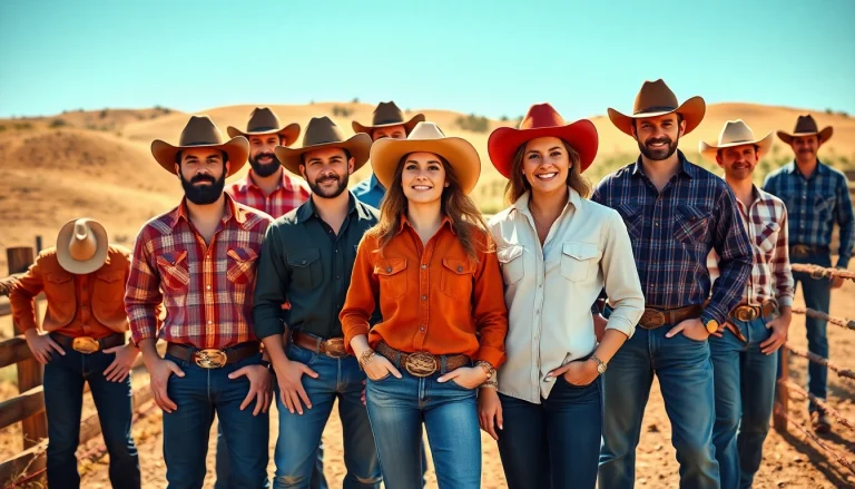 Shop stylish cowboy shirts Canada with unique designs in a rustic outdoor setting.