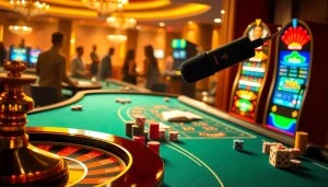 Capturing the excitement of casino gameplay with the MV88 microphone enhancing audio quality.
