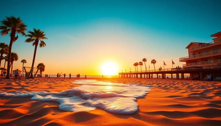 Experience the vibrant sunset at https://myrtlebeachsc.com/ showcasing joyful beach activities.