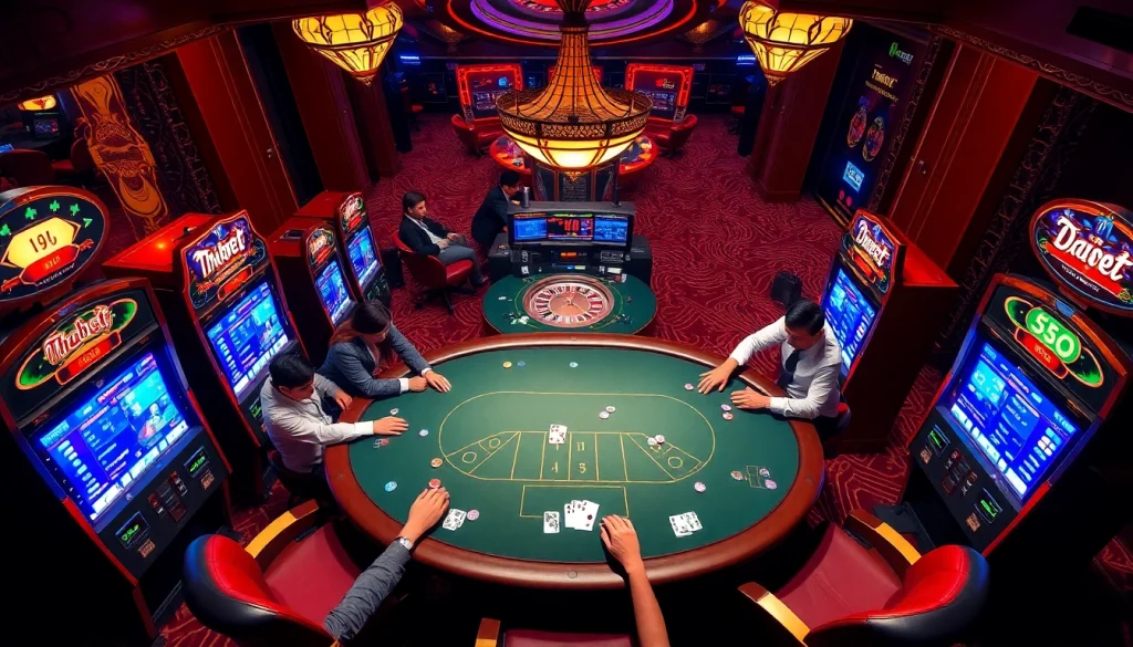 Experience thrilling gaming at link thabet with poker, slot machines, and vibrant casino action.