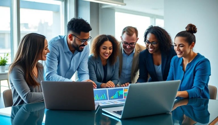 Die Diskussion über seo kosten in einem modernen Marketingteam bei der Analyse von Daten.