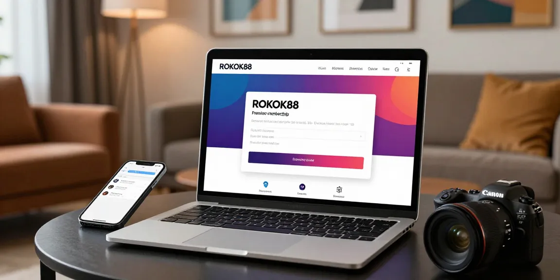 Accessing rokok 88 premium membership login in a modern, stylish setting