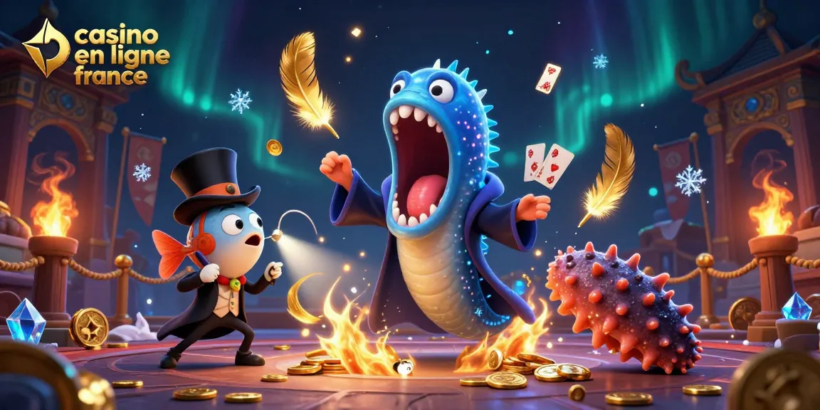 Jouez avec le casino en ligne France et découvrez un spectacle captivant avec des personnages de la mer.