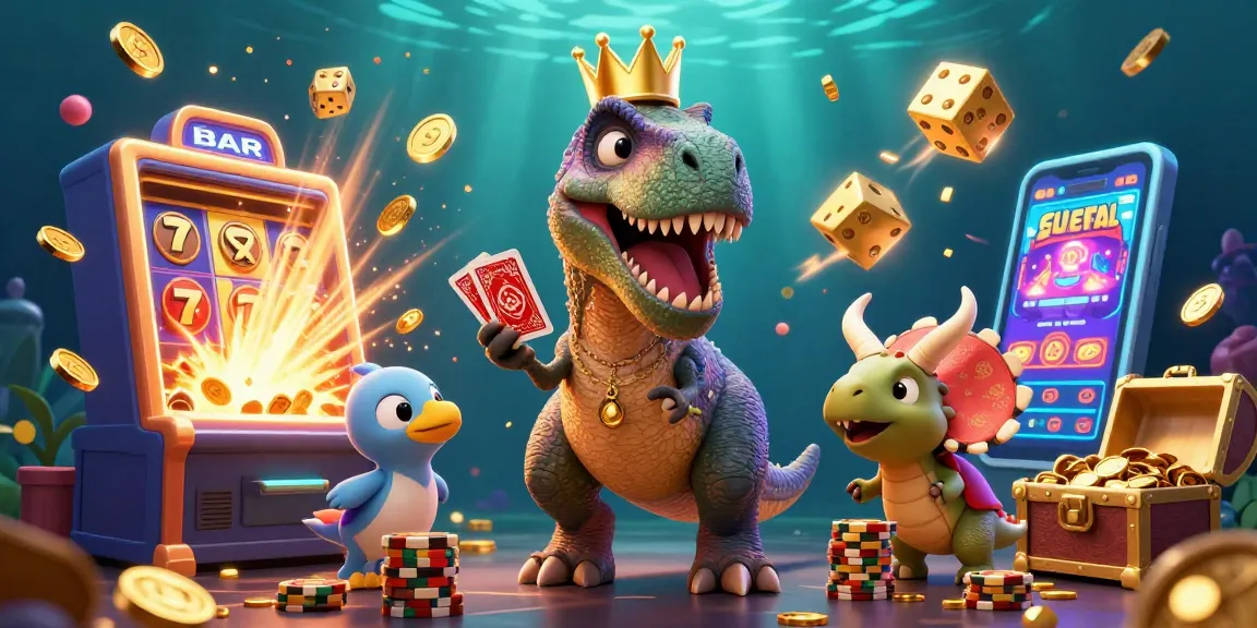 Janda4D menghadirkan keseruan bermain slot dan jackpot dengan karakter lucu dalam ilustrasi berwarna-warni.